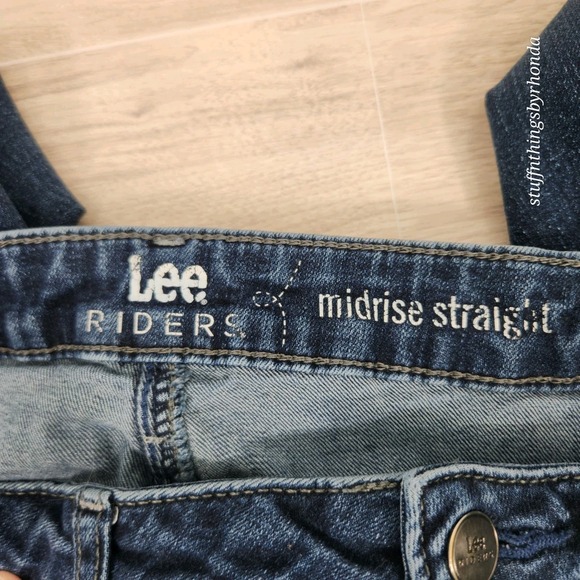 Womens Lee Riders Midrise Straight Jeans Size 14M / 36"x30" - Picture 4 of 5